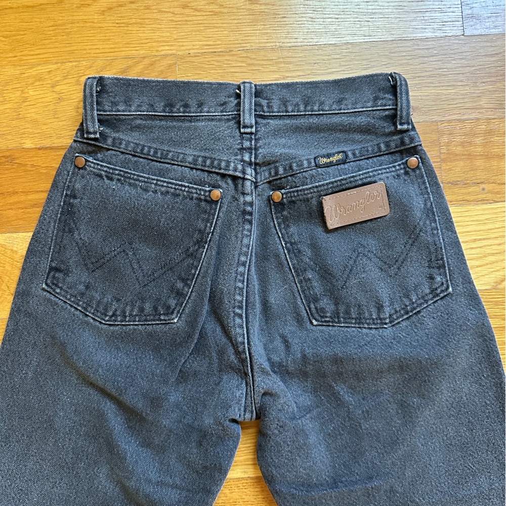 Vintage faded black Wranglers